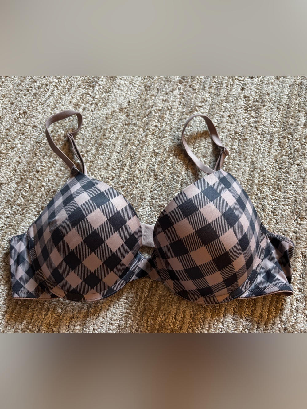 Victoria's Secret PINK Bra in Brown and Coral